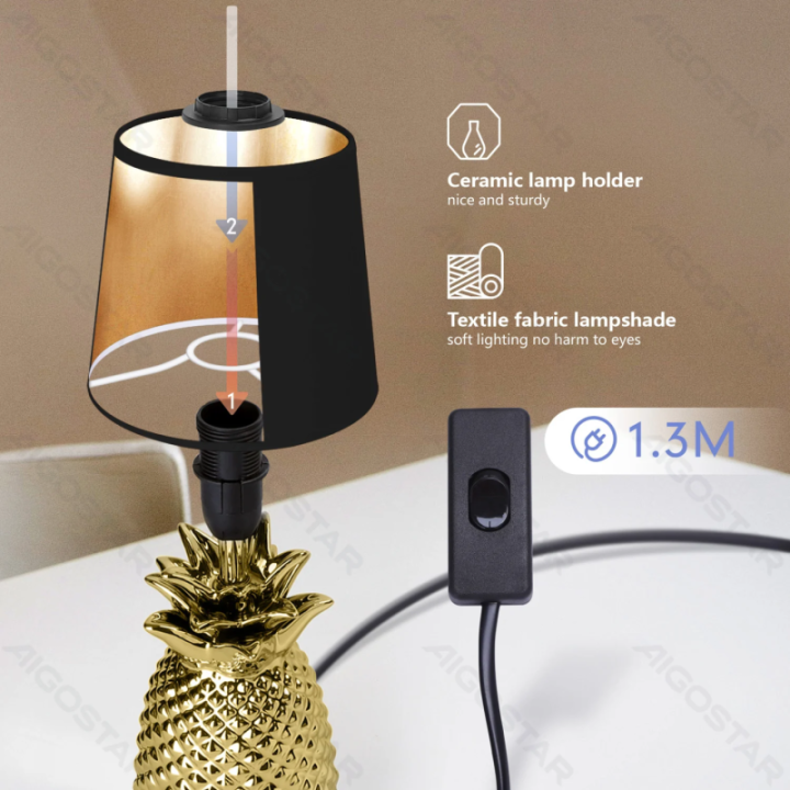 Ceramic Table Lamp (Without Light Source) E14