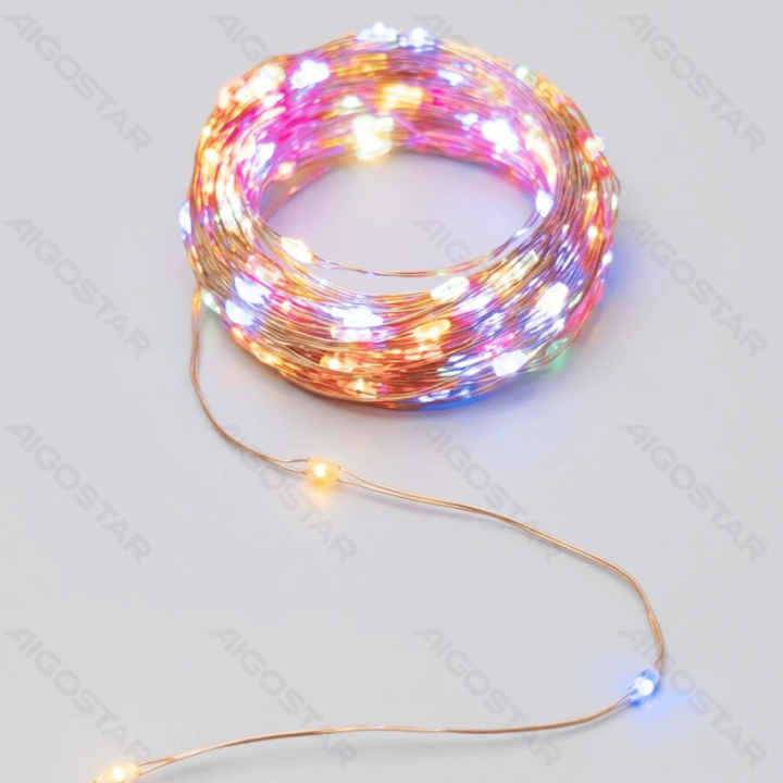 Solar string lights, RGBY, 2m+10m