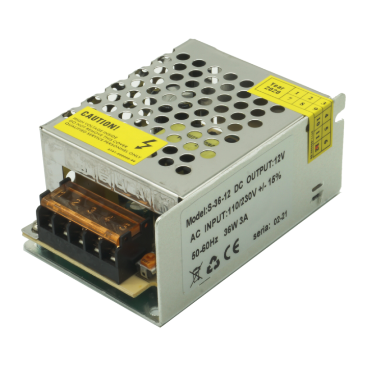 Maitinimo šaltinis 12V DC IP20 3A 36W
