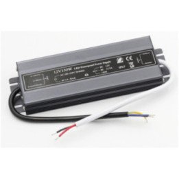 Waterproof power supply kit 12.5A 150W IP67 12V DC SLIM