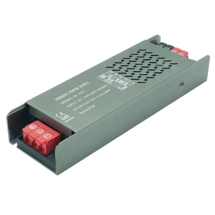 ULTRA SLIM PRO Rinkinys 24V DC 12.5A 300W konfigūruojamas su SOFT START funkcija