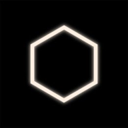 White Set HEXAGON Lamp 1 LED 4000K