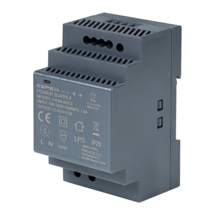 DIN rail power supply 12V 4.5A 54W ESPE