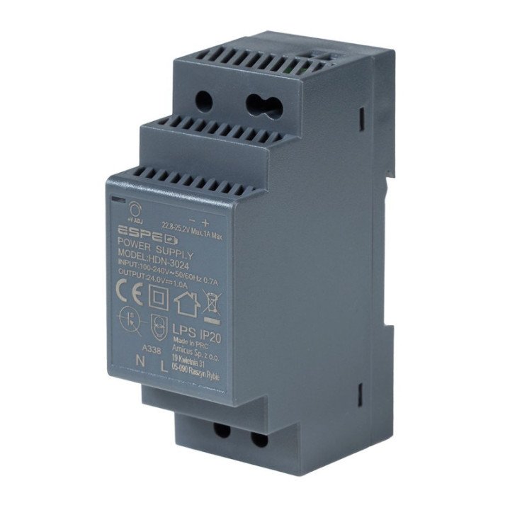 DIN rail power supply 24V 1.25A 24W ESPE