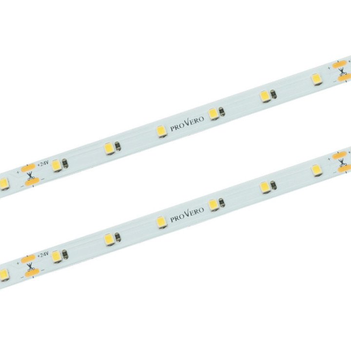 LED strip 60 SMD 2835 IP33 3000K 24V 7.2W, 3 years warranty, 5M roll