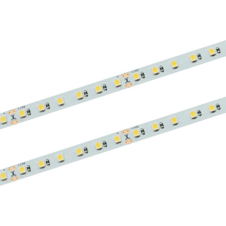 LED juosta 120 SMD 2835 IP33 3000K 24V 14.4W, 3 metų garantija 5m