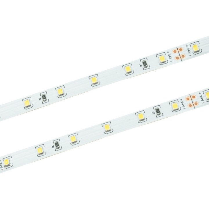 LED juosta 60 SMD 2835 IP20 24V 3000K 4.8W/m ritinys 50m