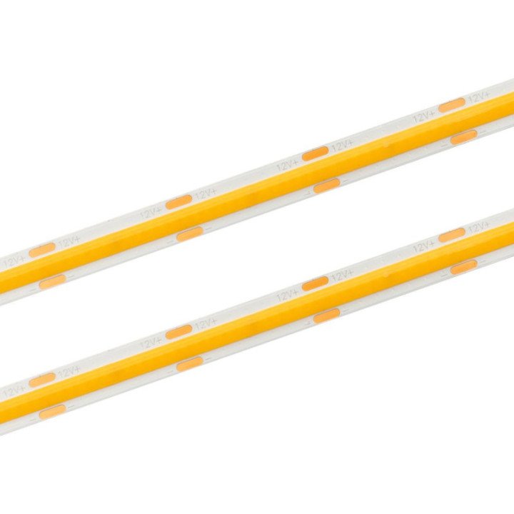 LED juosta COB 480 SMD 3000K 12V 8mm 11W/m ritinys 5m