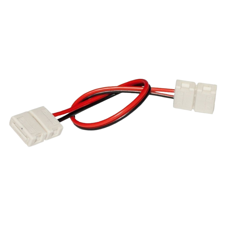 Two-sided connector 8 mm with cable - angled
