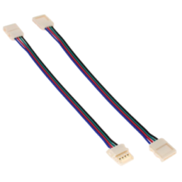Two-sided RGB connector with cable