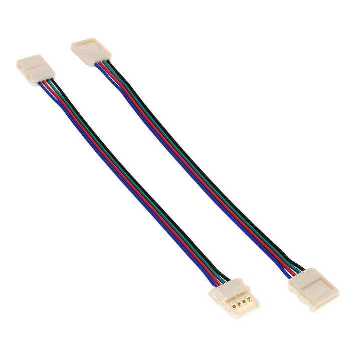 Two-sided RGB connector with cable