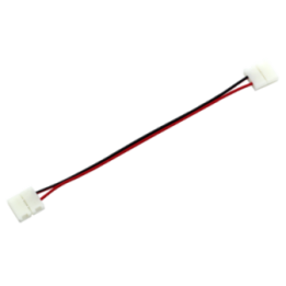 Two-sided 10 mm connector with cable - angled