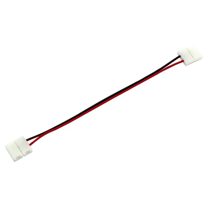 Two-sided 10 mm connector with cable - angled