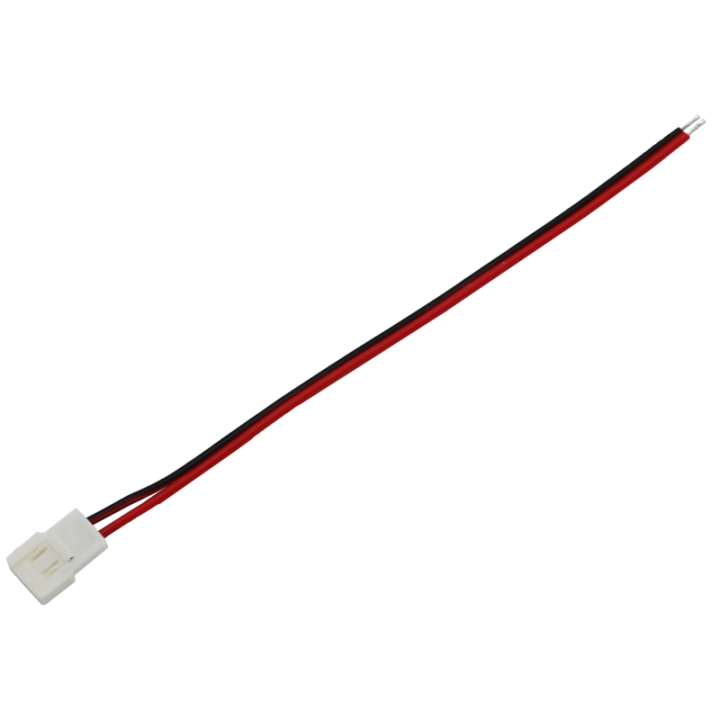 Narrow one-sided connector 8 mm with wire