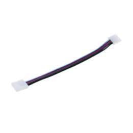 Two-sided connector 10 mm RGBW with wire