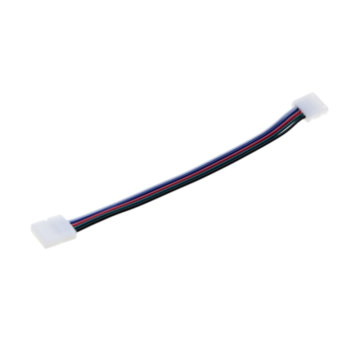 Two-sided connector 10 mm RGBW with wire