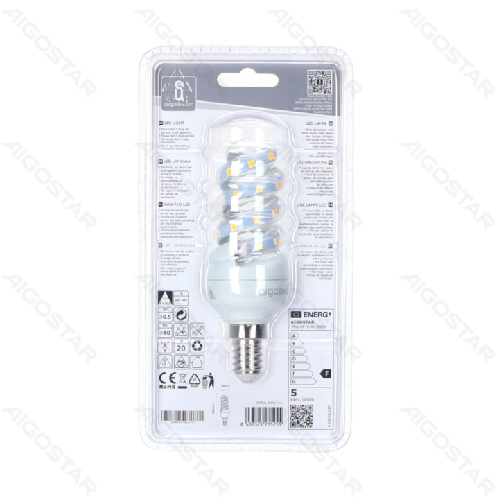 LED Spiral E14 4.9W