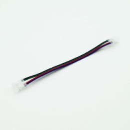 Dvipusė 10 mm RGB COB CLICKz jungtis su laidu
