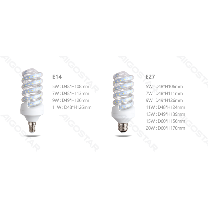LED Spiral E27 4.9W