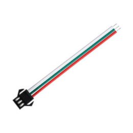 JST 3 pin jungtis LED skaitmeninės juostos kištukas