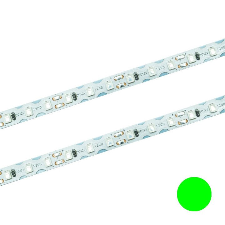 LED Strip 120 SMD flexible IP20 green7W/m roll 10m