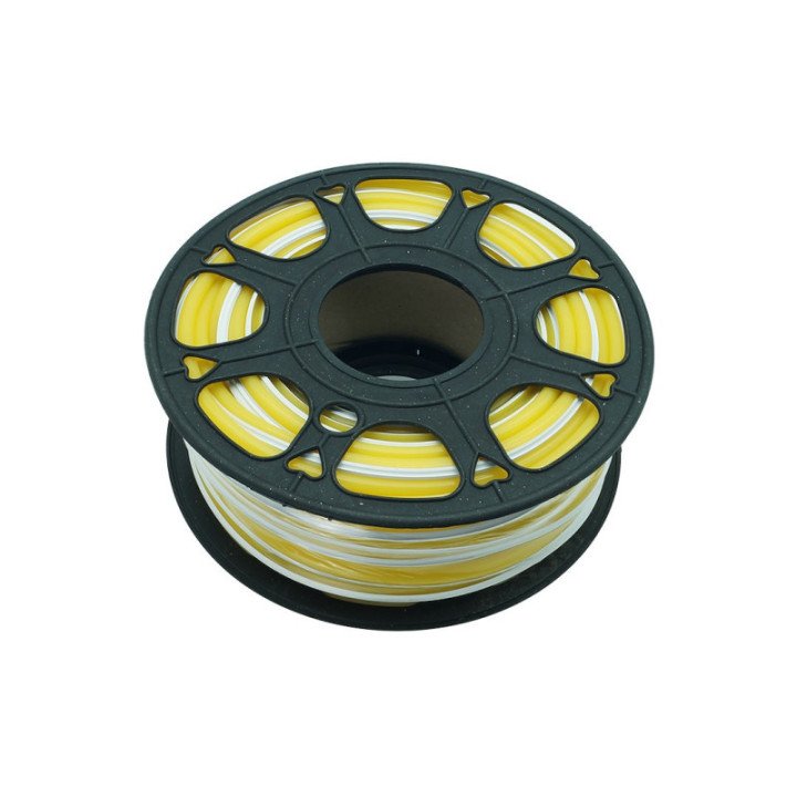 Neon groove 6 mm silicone cover for LED strip yellow