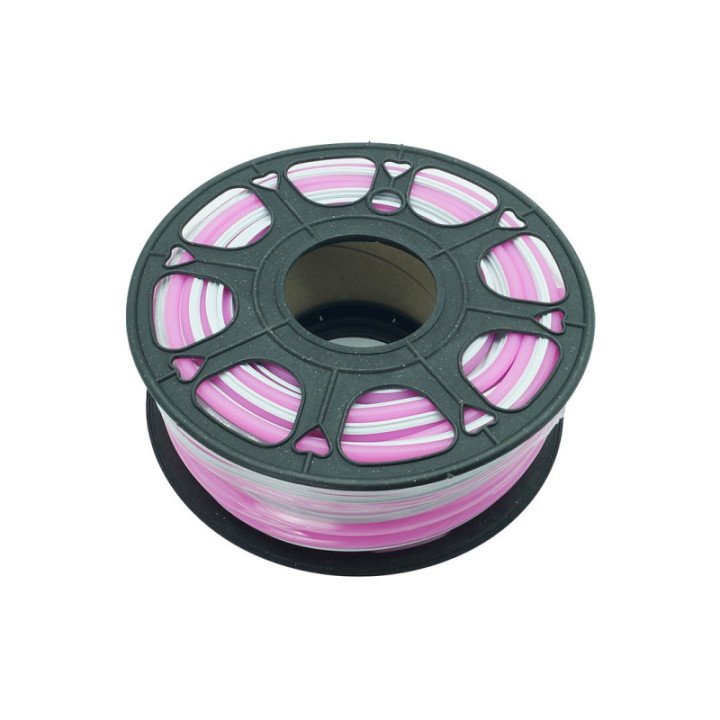 Neon groove 6 mm silicone cover for LED strip light pink
