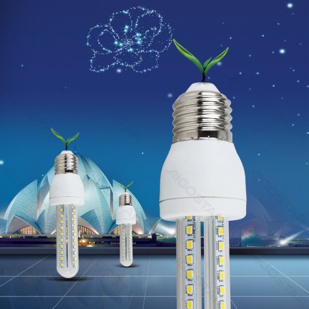 LED U formos lemputė 2U E27 6W