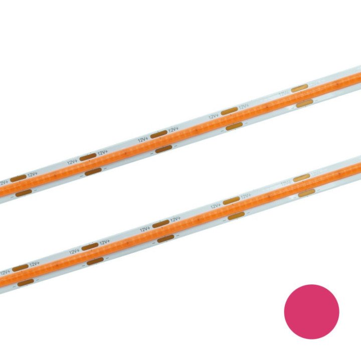 LED COB Strip 480 Pink 12V 8mm 11W/m