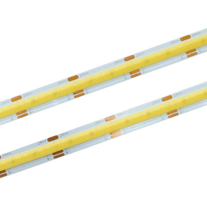 COB LED juosta 608 SMD CCT 24V 10mm 14.4W/m 40m