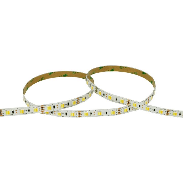 LED juosta 60 SMD 5025 šiltai/šaltai CCT 3000-6500K ritė 5m