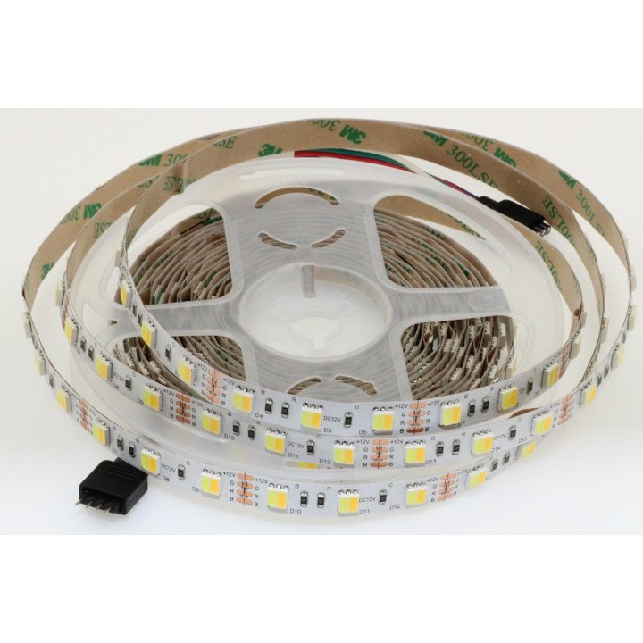 LED juosta 60 SMD 5025 šiltai/šaltai CCT 3000-6500K ritė 5m