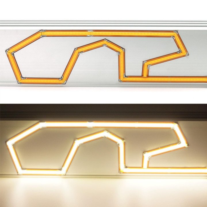 LED COB Strip 528 SMD 6000K 12V 8mm 12W/m roll 10m Unlimited