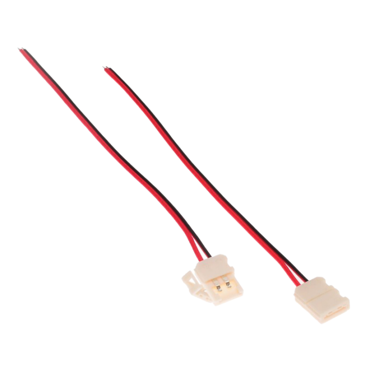 One-sided connector 8 mm with cable