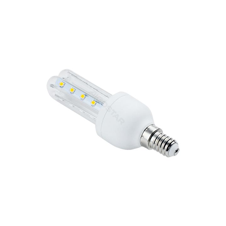 LED U formos lemputė 2U E14 8W