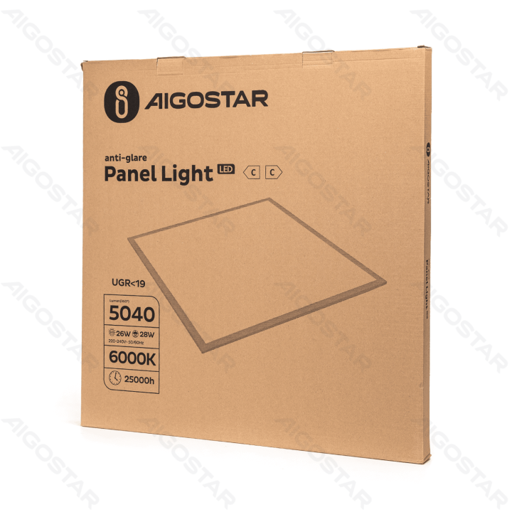 LED high-efficiency anti-glare panel light 28W white light