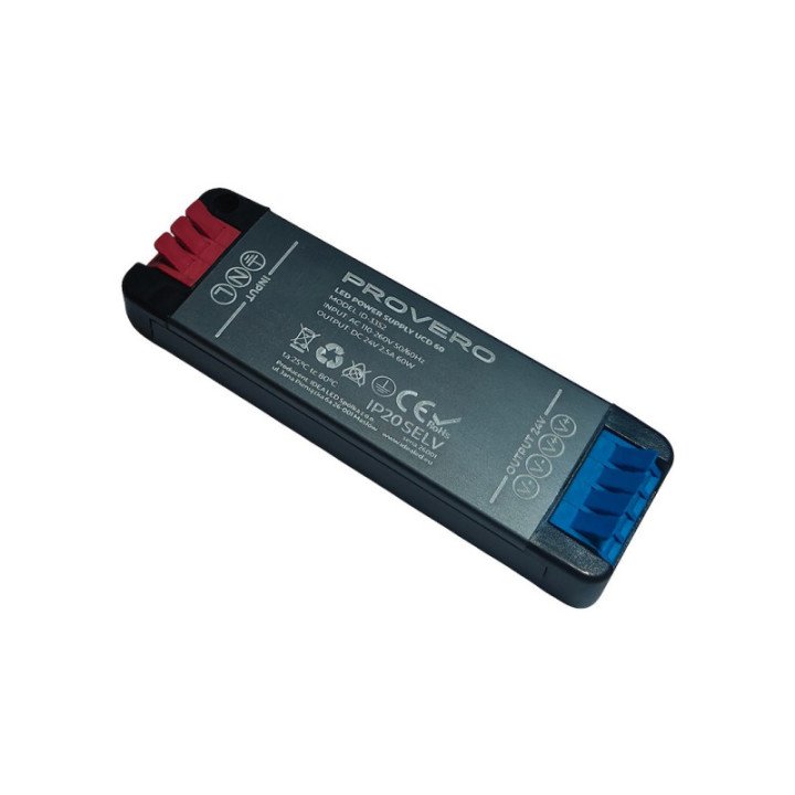 Itin kompaktiškas maitinimo šaltinis UCD LED 2,5A60W 24V DC IP20