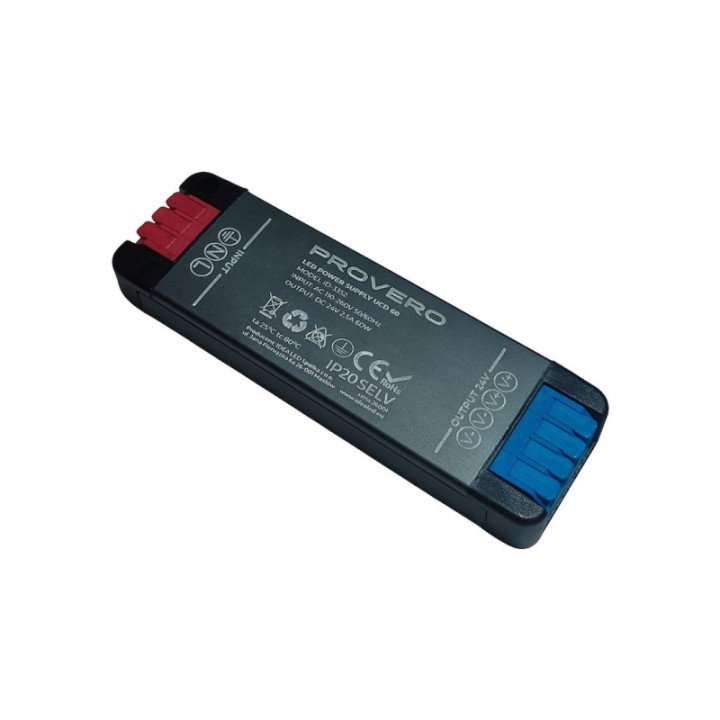 Itin kompaktiškas maitinimo šaltinis UCD LED 2,5A60W 24V DC IP20