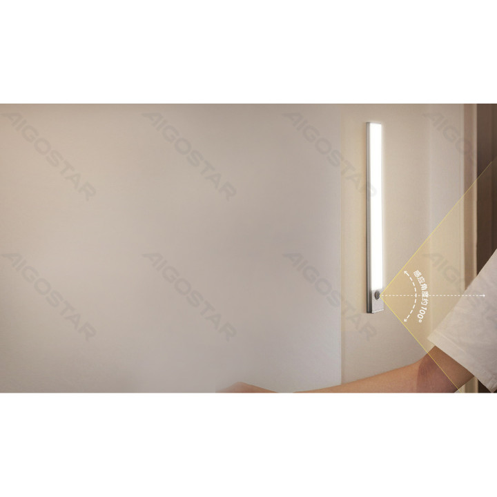 LED sensorinė spintelės lempa 4W 6500K, įkraunamas akumuliatorius