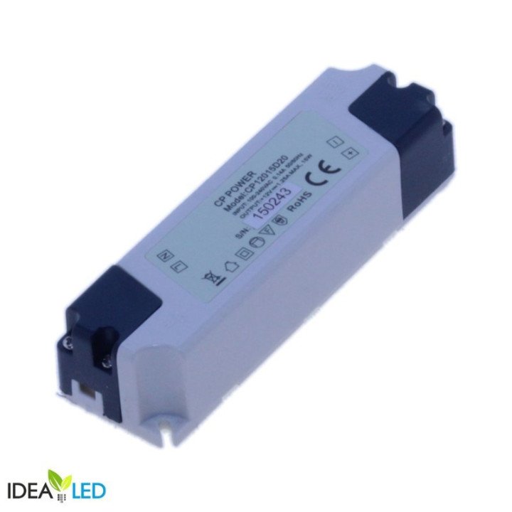 Maitinimo šaltinis montuojamas CP 15W plastikinis 12V DC