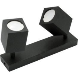 Double wall lamp black QUANTUS II