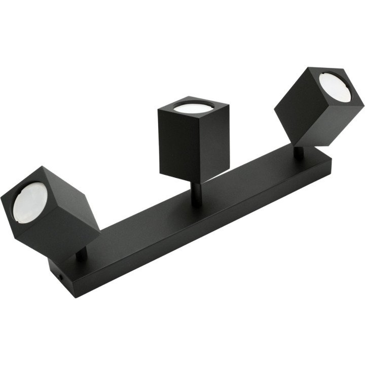 Triple wall lamp black QUANTUS III