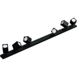 Wall lamp black QUANTUS VI bar