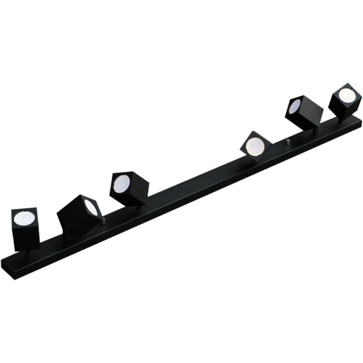 Wall lamp black QUANTUS VI bar