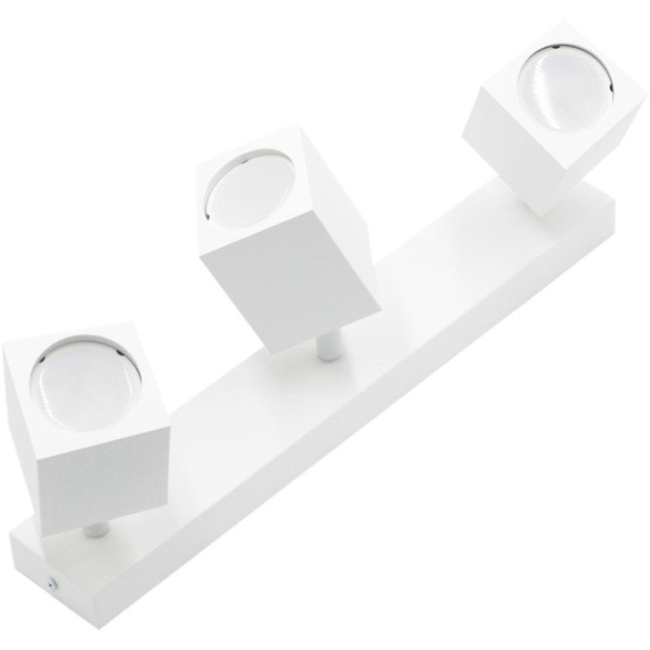 Triple wall lamp white QUANTUS III
