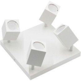 QUANTUS IV white quadruple wall light