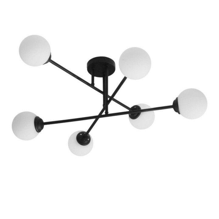Ceiling fixture 6xE27 PALLE Black