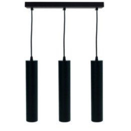 Black hanging tube CIRCUS-3 SLIM 290x55