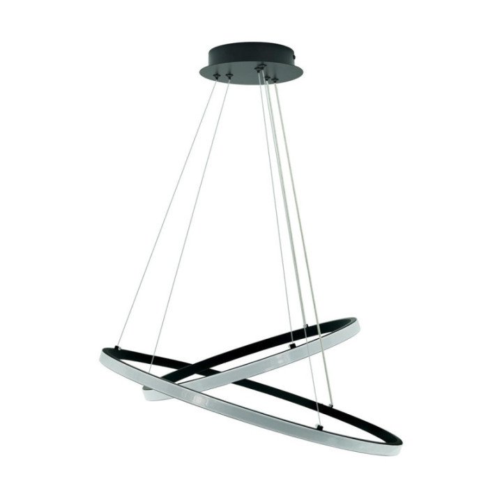 LED ceiling light Center pendant 60W Black 4000K