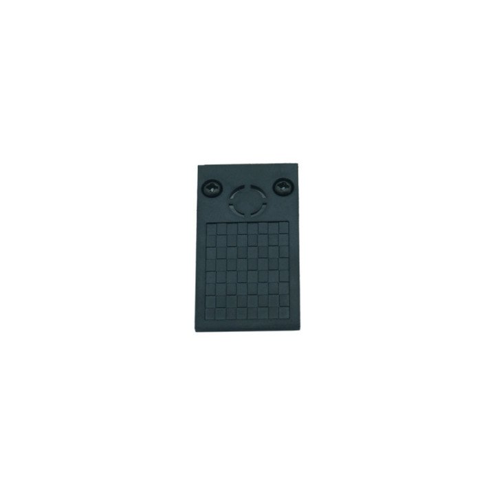 End cap for surface-mounted track black